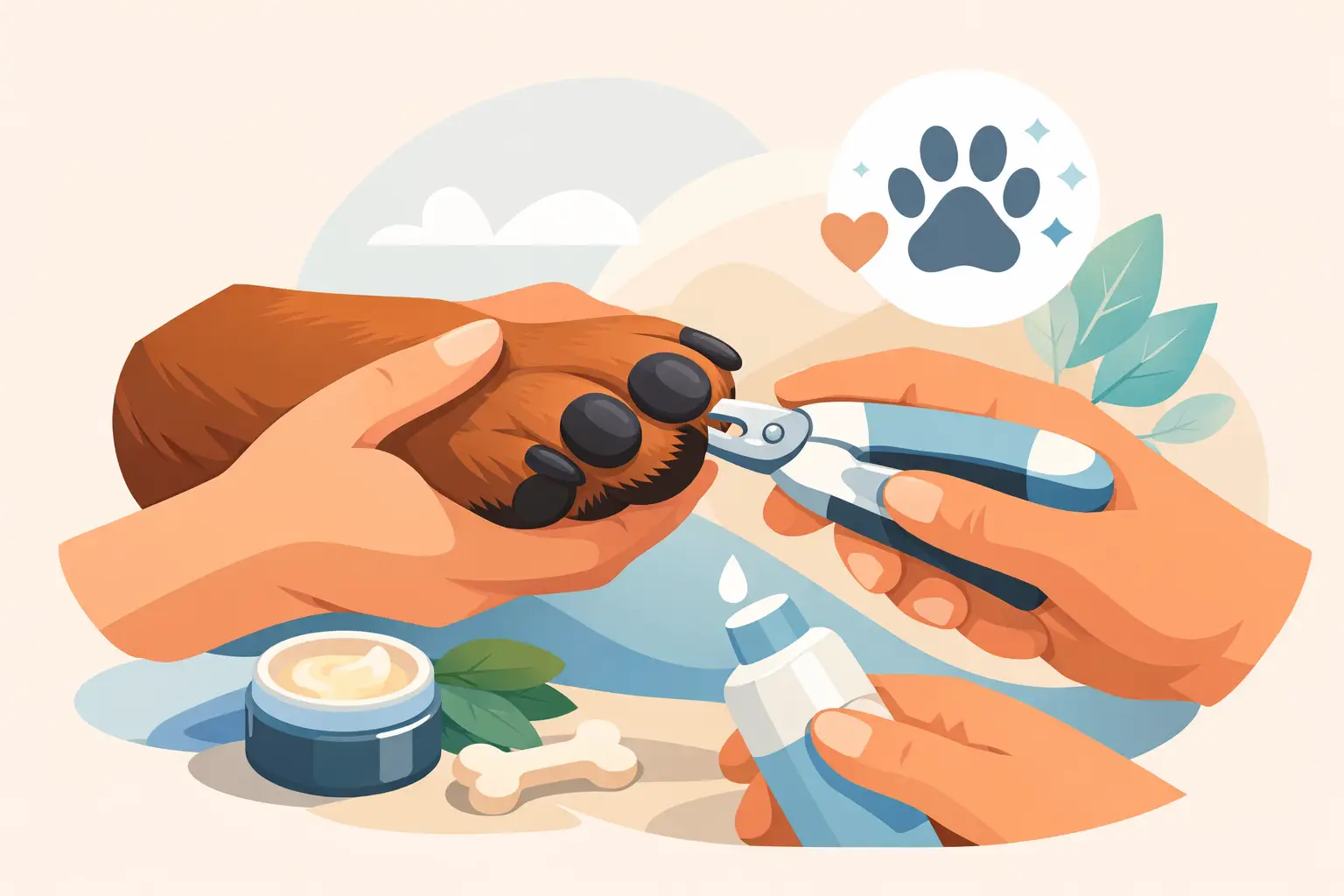 Dog Nail and Paw Treatment That Feels Gentle